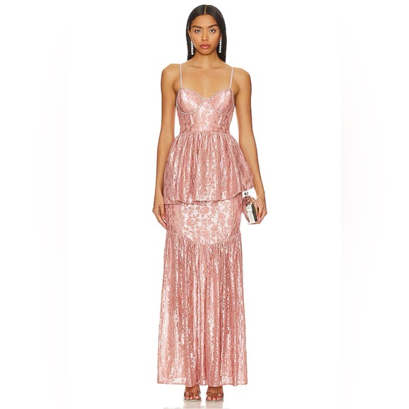 Revolve X For Love Lemons ABENDKLEID SHAI Maxi Dress Size